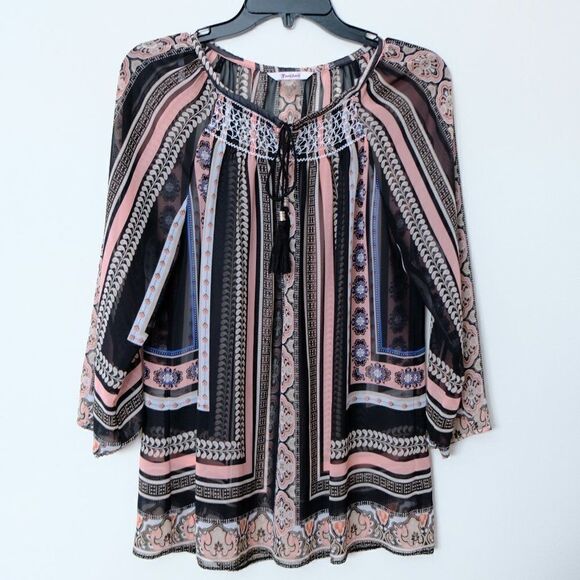 TanJay Boho Lightweight Tunic Top - Picture 6 of 10